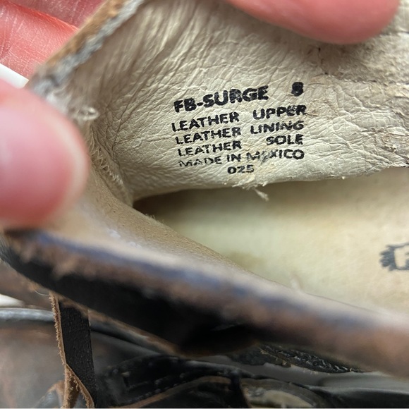 Freebird By Steve Womens Brown Leather Surge Boho Open Side Ankle Booties Size 8 - Picture 9 of 13